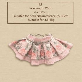 Spring Floral Pet Bandana Handmade Cotton Bib For Cats Small Dogs Luxury Pet Gift